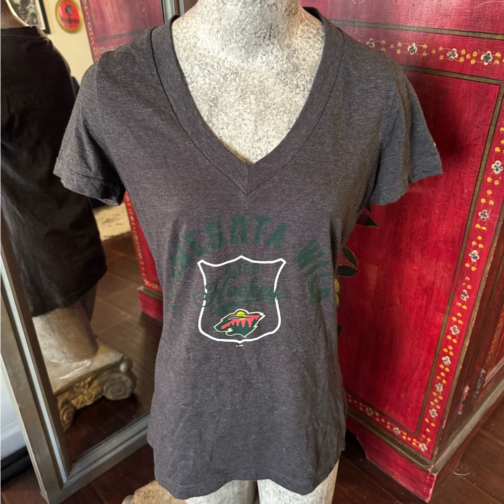 Minnesota Wild V neck tee